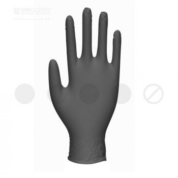 Unigloves zaščitne rokavice nitril črne XS - XL (100 kosov)
