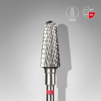 Karbidni brusilni nastavek Staleks Pro "stožec" rdeč - 6 x 14mm