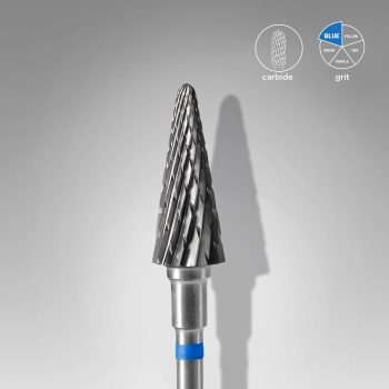 Karbidni brusilni nastavek Staleks Pro "koničast stožec" moder - 6 x 14mm